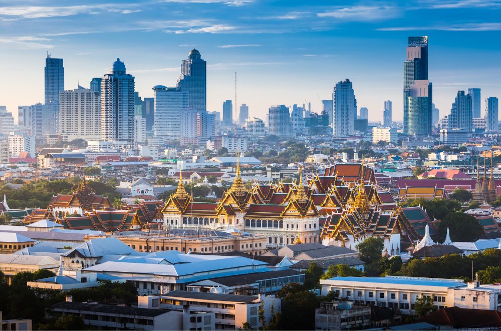 Skyline of Bangkok during the daytime